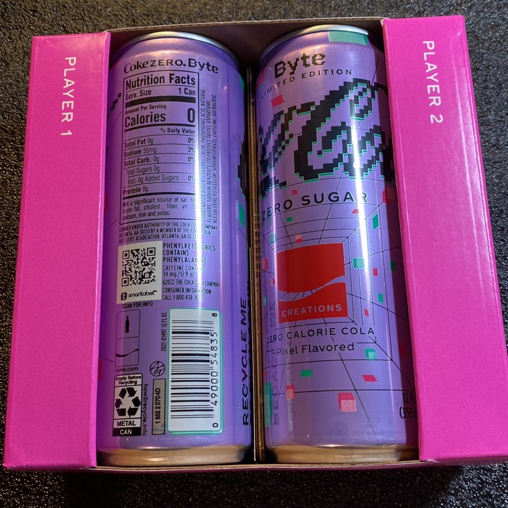 Coca Cola Zero Sugar Byte Flavored - Limited Edition.